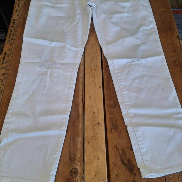 Silver "Boyfriend" Distressed Super Stretch Jeans - Picture 2 of 6